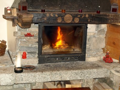 The fireplace